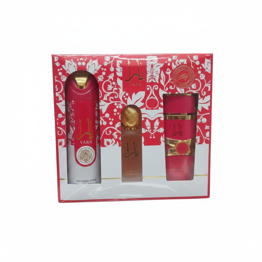 Perfumes Arabe Combo 3U YARA Rojo Candy 100ML 0134