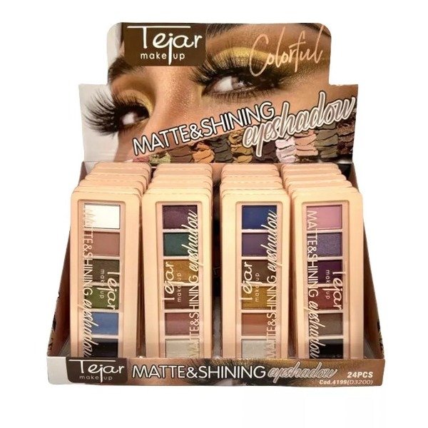 Paleta chica de sombras para ojos 6 tonos Tejar