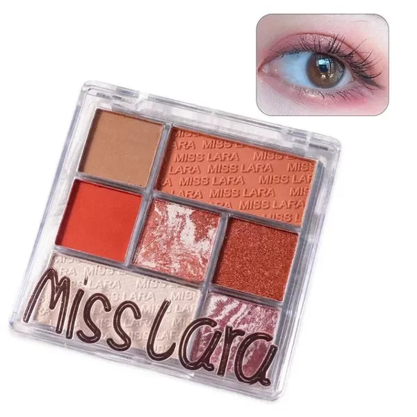 Paleta Sombras para ojos 7 tonos Miss Lara