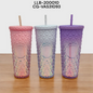 Vaso Plástico Con Sorbete Brillante 720ML LLB-20010