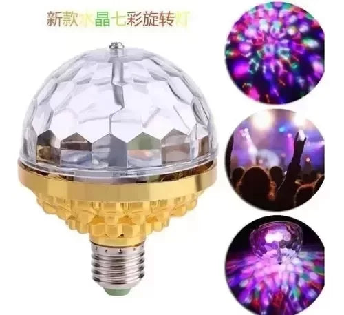 Lampara Foco Led Giratoria Dorada Enchufe 24