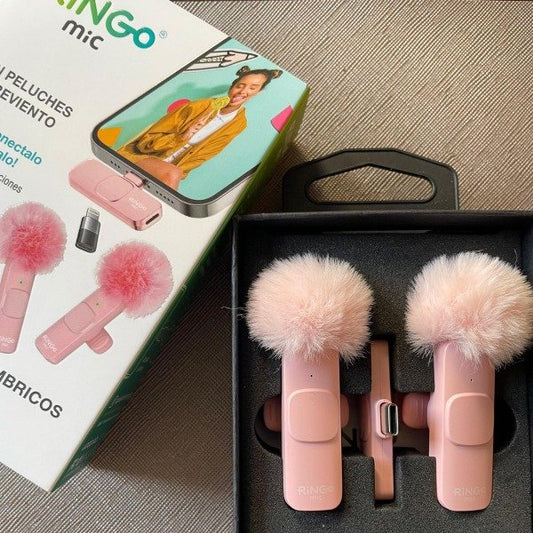 Set De 2 Micrófonos Corbatero Inalámbrico Recargable Con TipoC o iPhone RM-G9