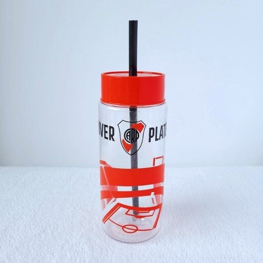 Botella Plástica Con Sorbete River 500ML