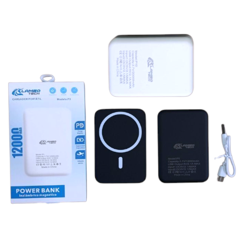 Cargador Portatil Power Bank 12000mAh Para Iphone Magsafe 17