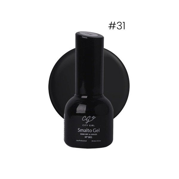 Smalto Gel Soak Off O UV/LED City Girl Negro