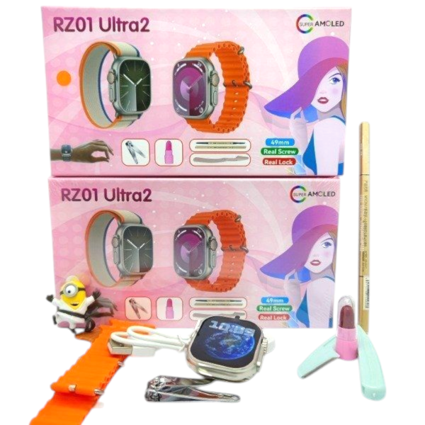 Set Reloj Smart Wacth + Labial + Delineador + Perfilador RZ01 Ultra2