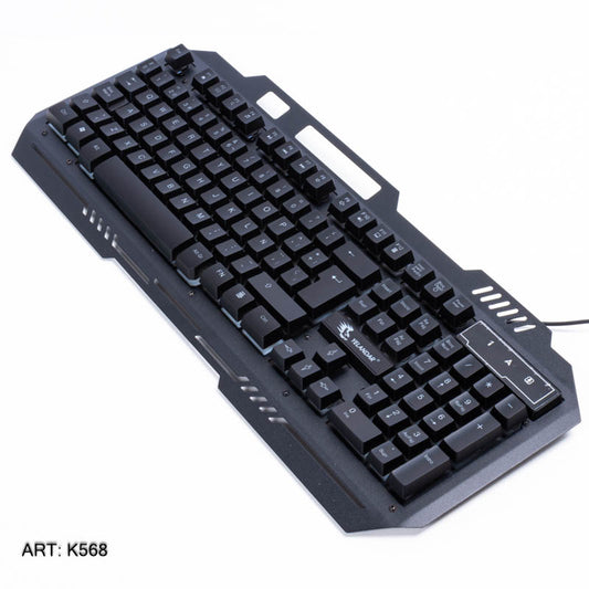 Teclado Gaming RGB Con Cable 1,4M K568