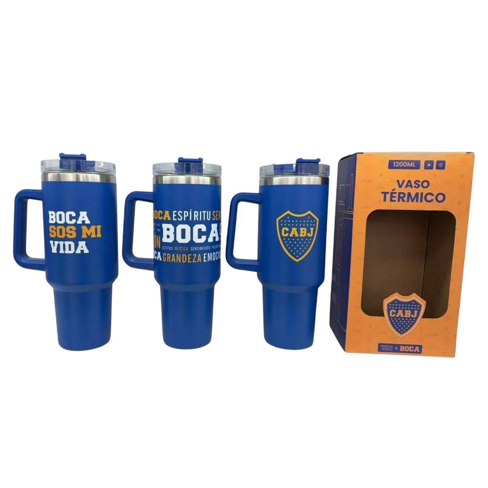 Vaso Térmico Boca Juniors Acero Inoxidable 1200ML TEM-BJ01