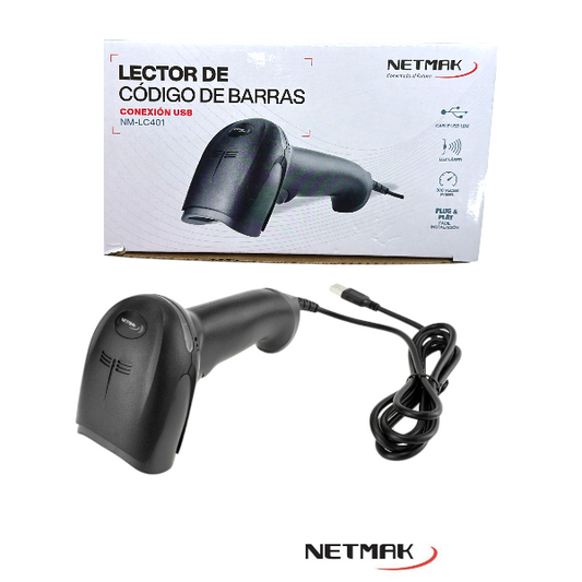 Lector De Código De Barras Con Cable USB Para Tienda NM-LC401