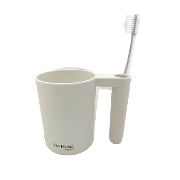 Taza porta cepillo dental JS Home plástico