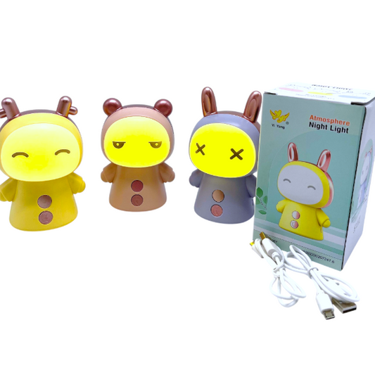 Lampara Velador Recargable USB Muñeca 28