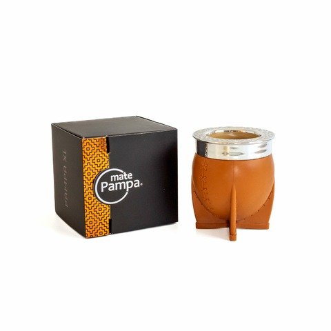 Mate Pampa XL Naranja/Fucsia