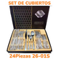 Set de Cubiertos De 24 Unidades de Acero Inoxidable 26-01S