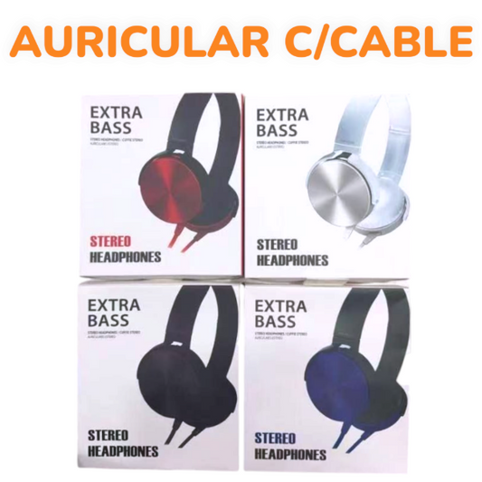 Auricular Vincha Con Cable 3.5MM Extra Bass 8