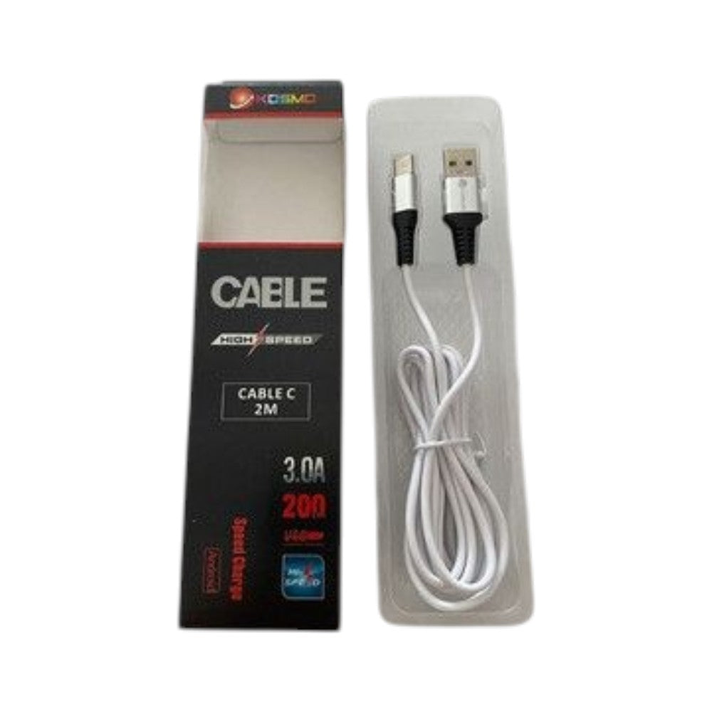 Cable USB a Micro 2M KOSMO 3.0A