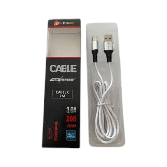 Cable USB a Micro 2M KOSMO 3.0A