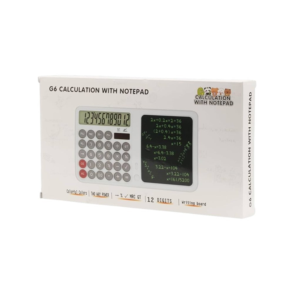 Calculadora De Escritorio Con Block De Notas y Tableta Grafica 2100