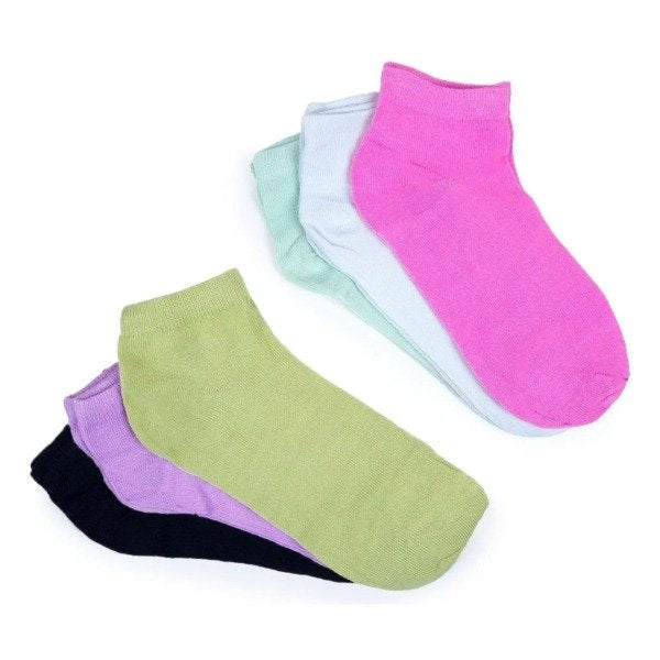 Pack De Medias Soquetes x 12 Pares Mujer Liso Universal 8x19CM YDW-15