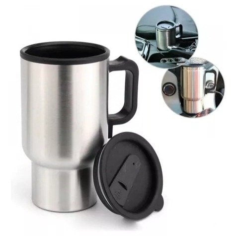 Vaso Térmico 450ML Manija Encendedor 12V Auto O Adapta 220V T2