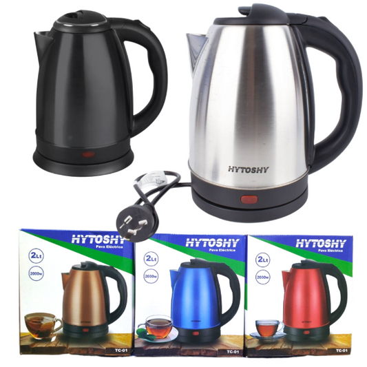 Pava Eléctrica Acero Inoxidable 2Lt 2000W Hytoshy TC-01