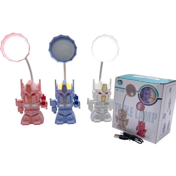 Lampara Velador Recargable USB Robot 26