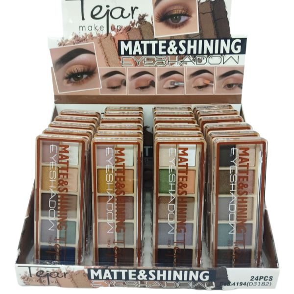 Paleta chica de sombras para ojos 10 tonos Tejar