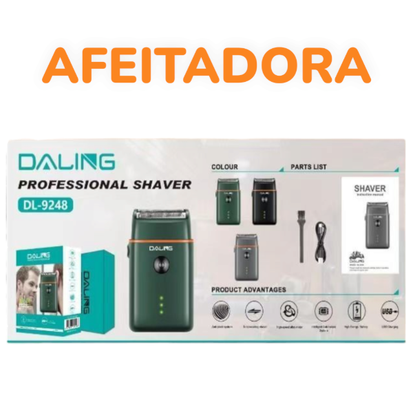 Afeitadora Electrica Hombre Shaver 3 Velocidades Recargable USB DL-9248