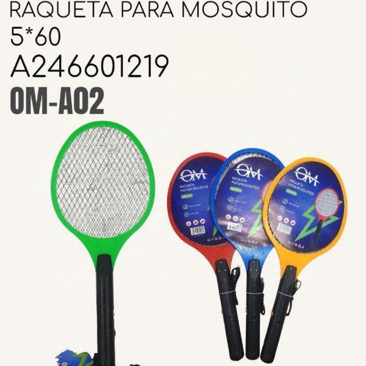 Raqueta Eléctrica Mata Mosquitos Recargable OM-A02