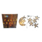 Cortina Luces Led Luna Estrella y Estrella Calido Enchufe 3M*60CM AA-6353