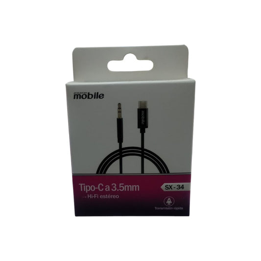 cable de audio Auxiliar Tipo-C a 3,5 mm MOBILE