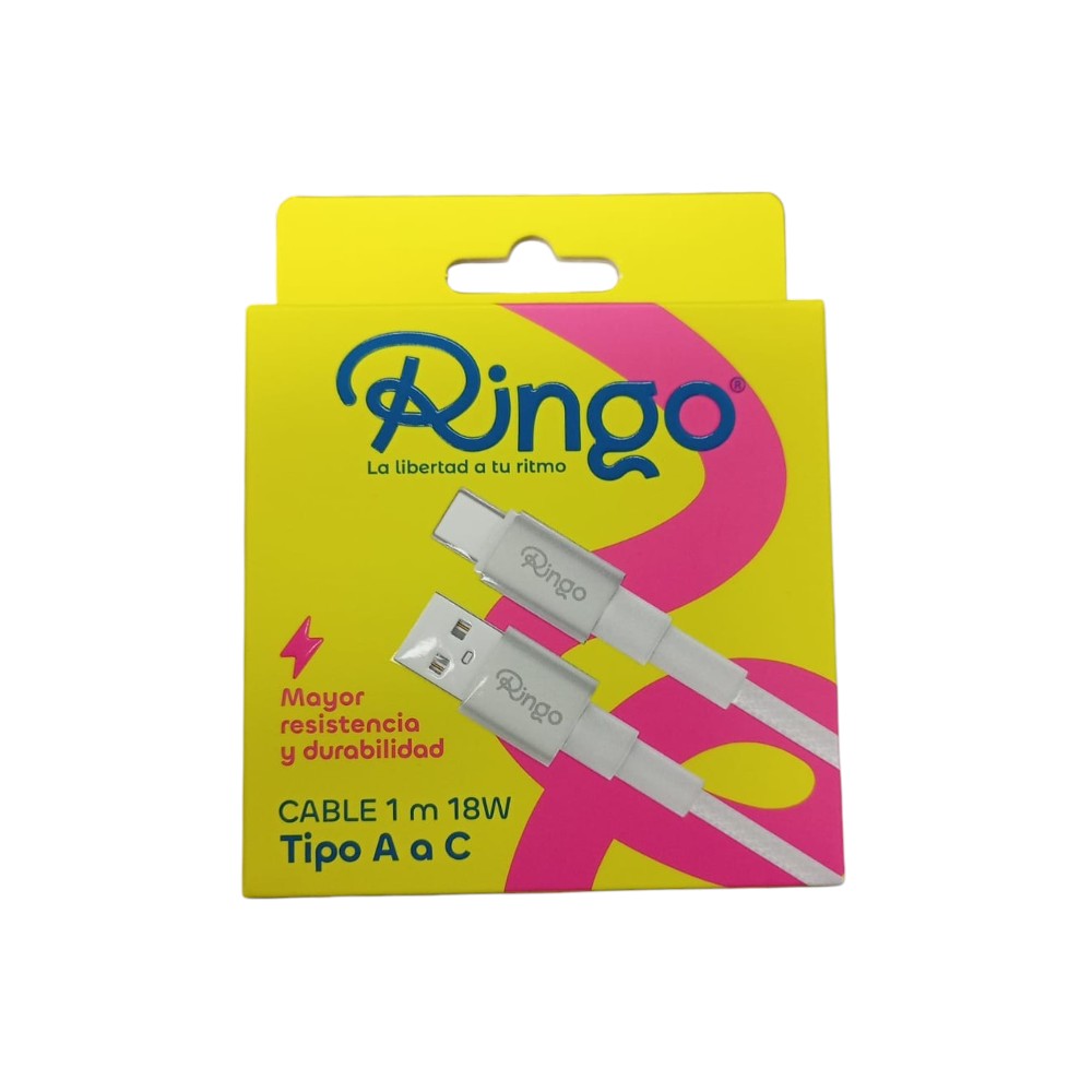 Cable 1m RINGO Tipo A a C 18W 1729