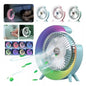 Ventilador Lámpara Con Luz LED RGB Recargable USB  2en1 FH-668