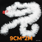 Guirnalda Boas Adorno Navideño 9CM*2M Blanco Nieve QMD5272