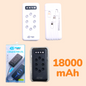 Cargador Portátil Power Bank 18000 mAh Con Sopapa 4 Cables PL-79