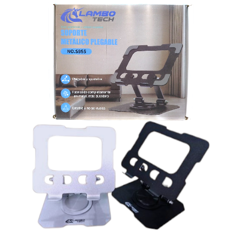 Soporte Metal Giratorio Para Tablet Notebook 100