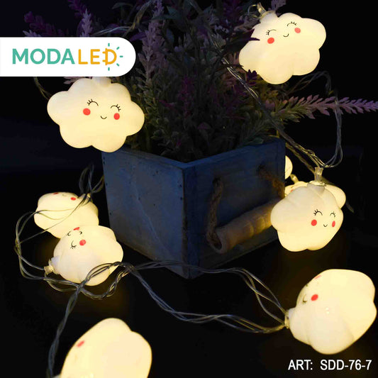 Luz De Navidad 10 Luces Led Nubecita Calida SDD-76-7