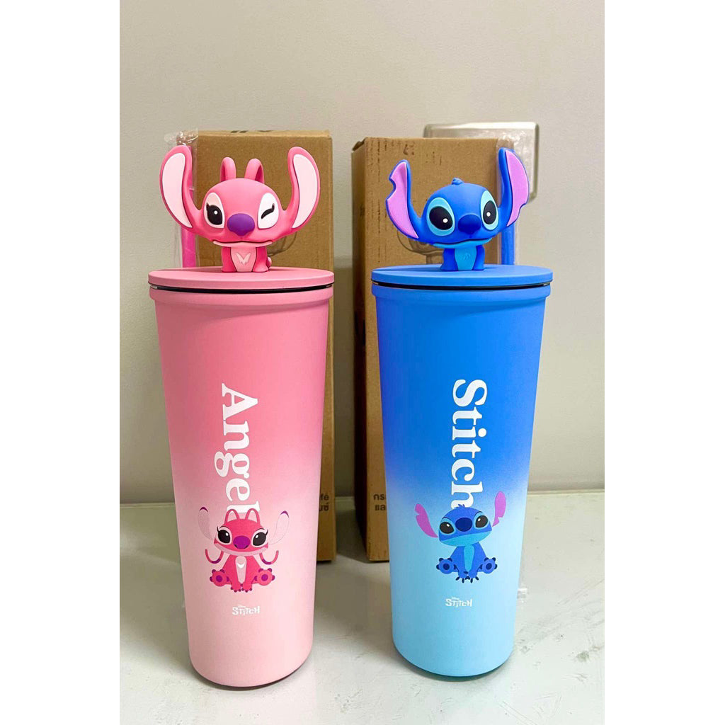 Vaso Termico Acero Inoxidable 710ML Con Sorbete Diseño Stitch 8968