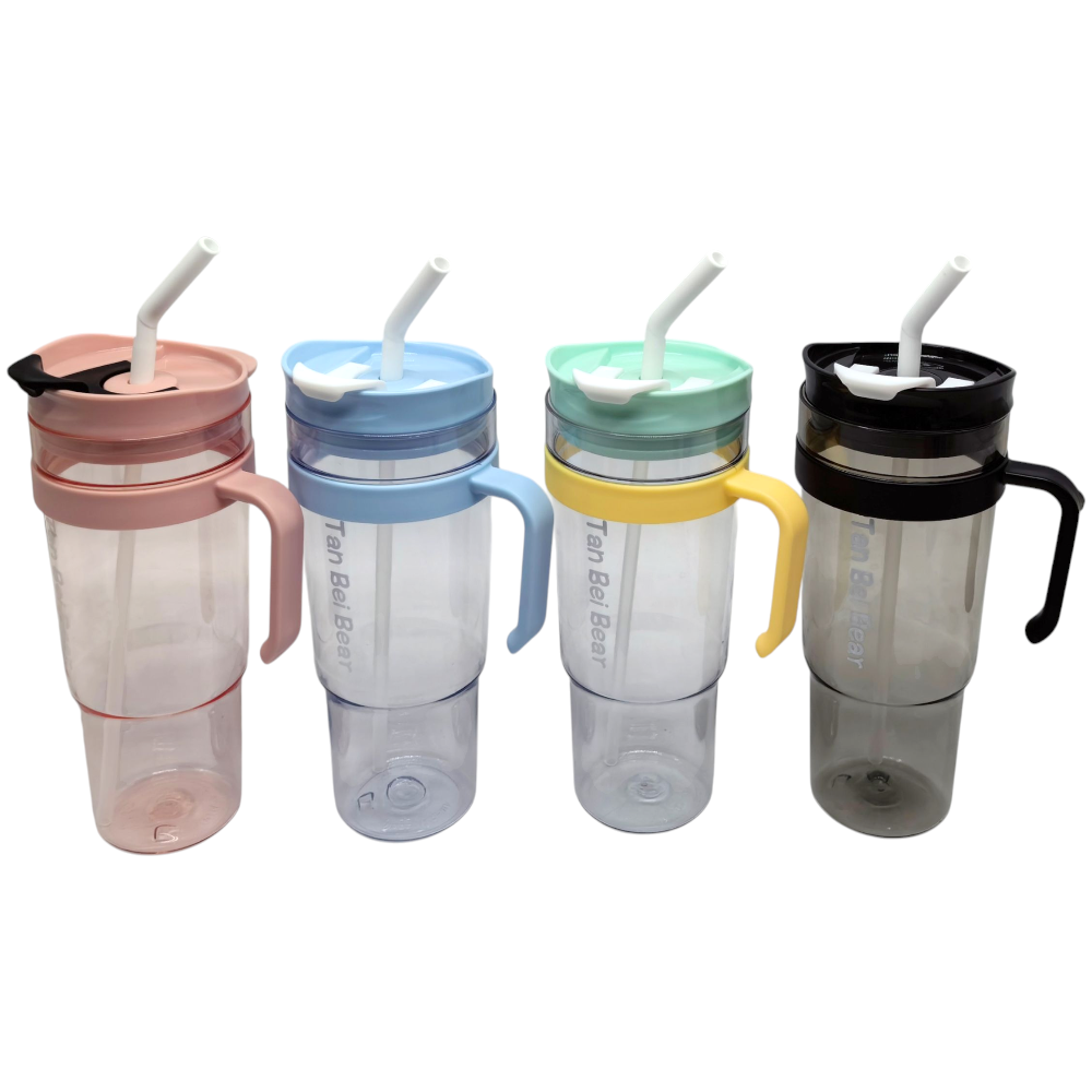 Vaso Quencher Con Manija Sorbete Plástico 1000ML YH15