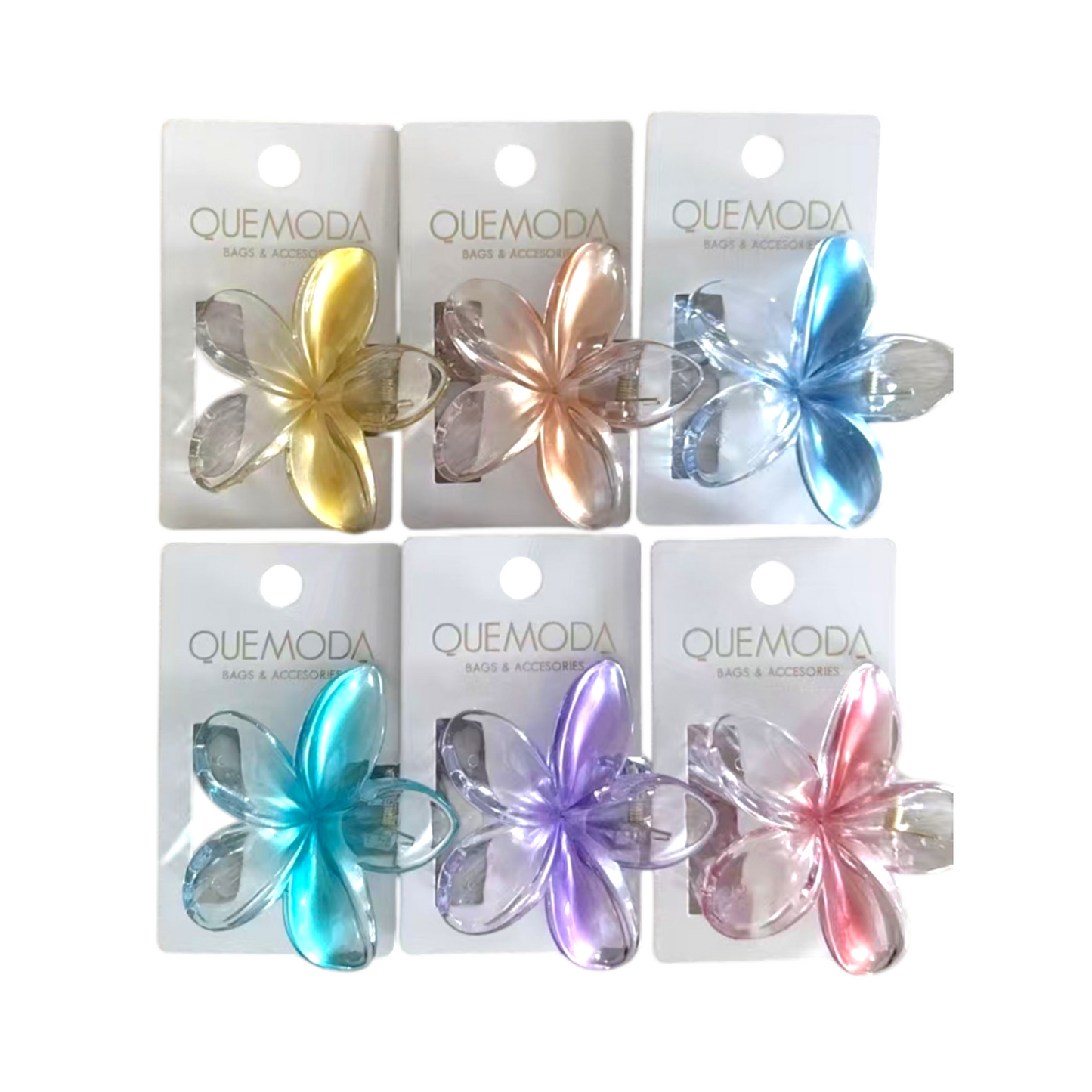 Broche De Pelo Diseño Flor Transparente HXA23201-1