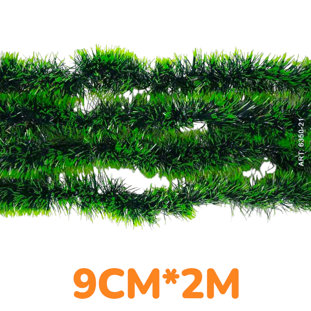 Guirnalda Boas Adorno Navideño 9CM*2M Verde Clarito QMD5273