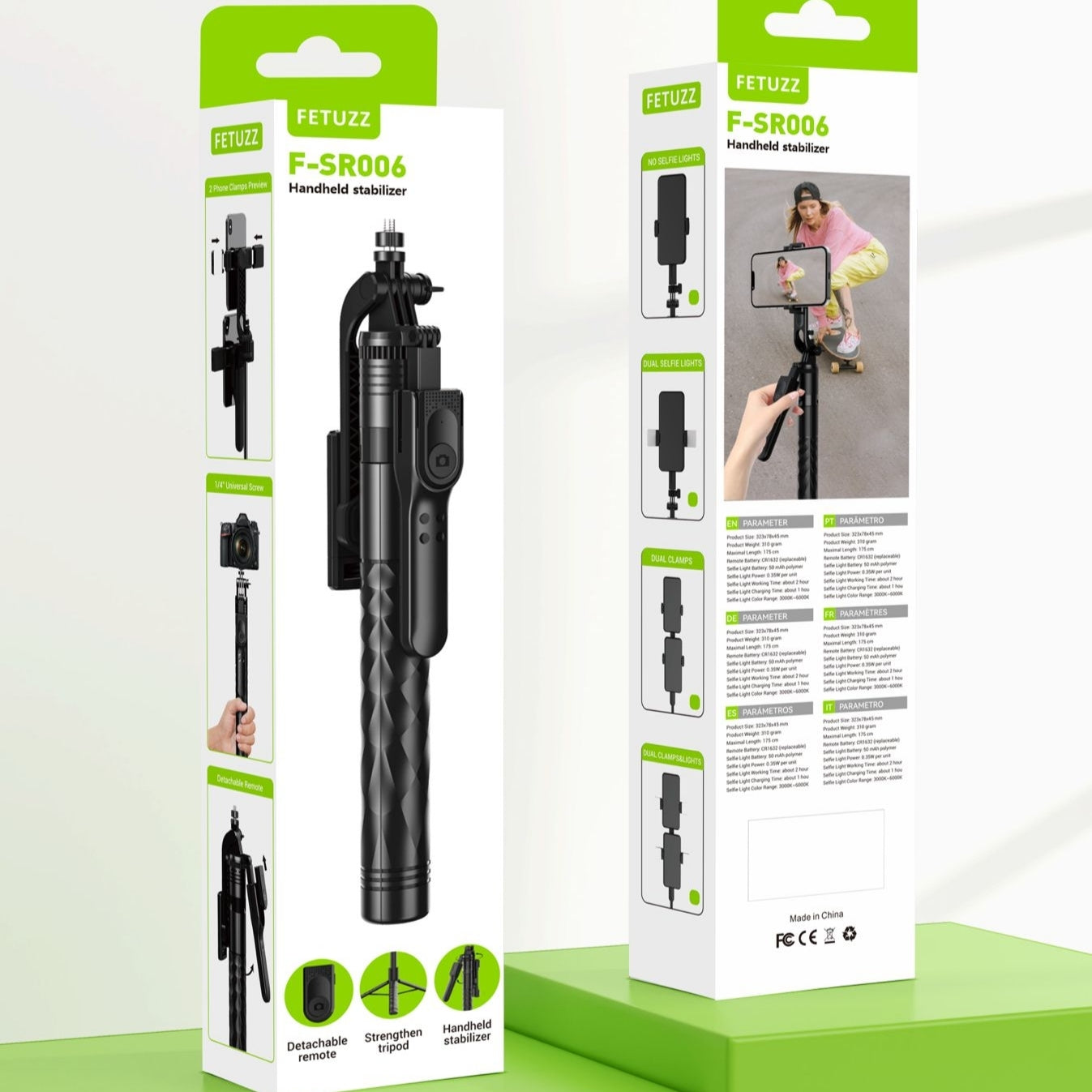 Palo Selfie Con Trípode Para Celular Gira 360 175CM SR006