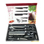 Set De Cuchillos Acero Inoxidable 6 Piezas Cocinas GN-0098