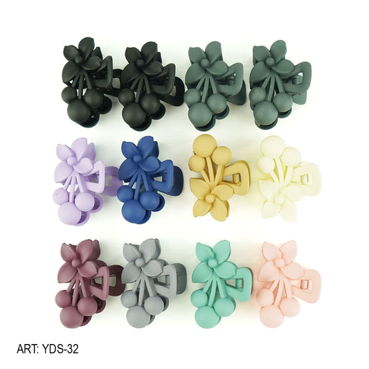 Broche De Pelo Diseño Flores Plástico Color Matte YDS-32