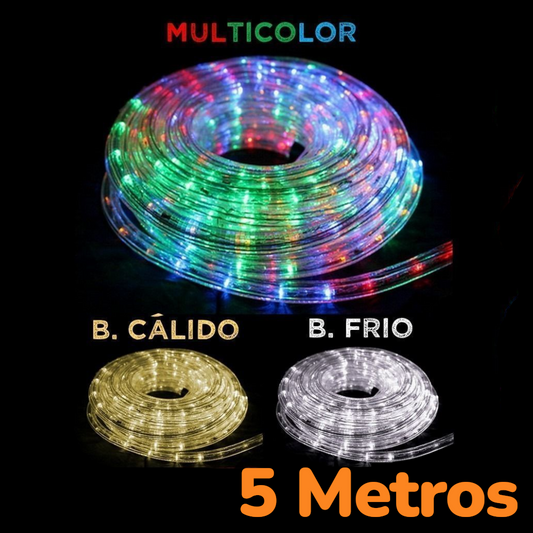 Manguera Luces Led Exterior 5M Enchufe Cálido/Frío/Multicolor SSD-80