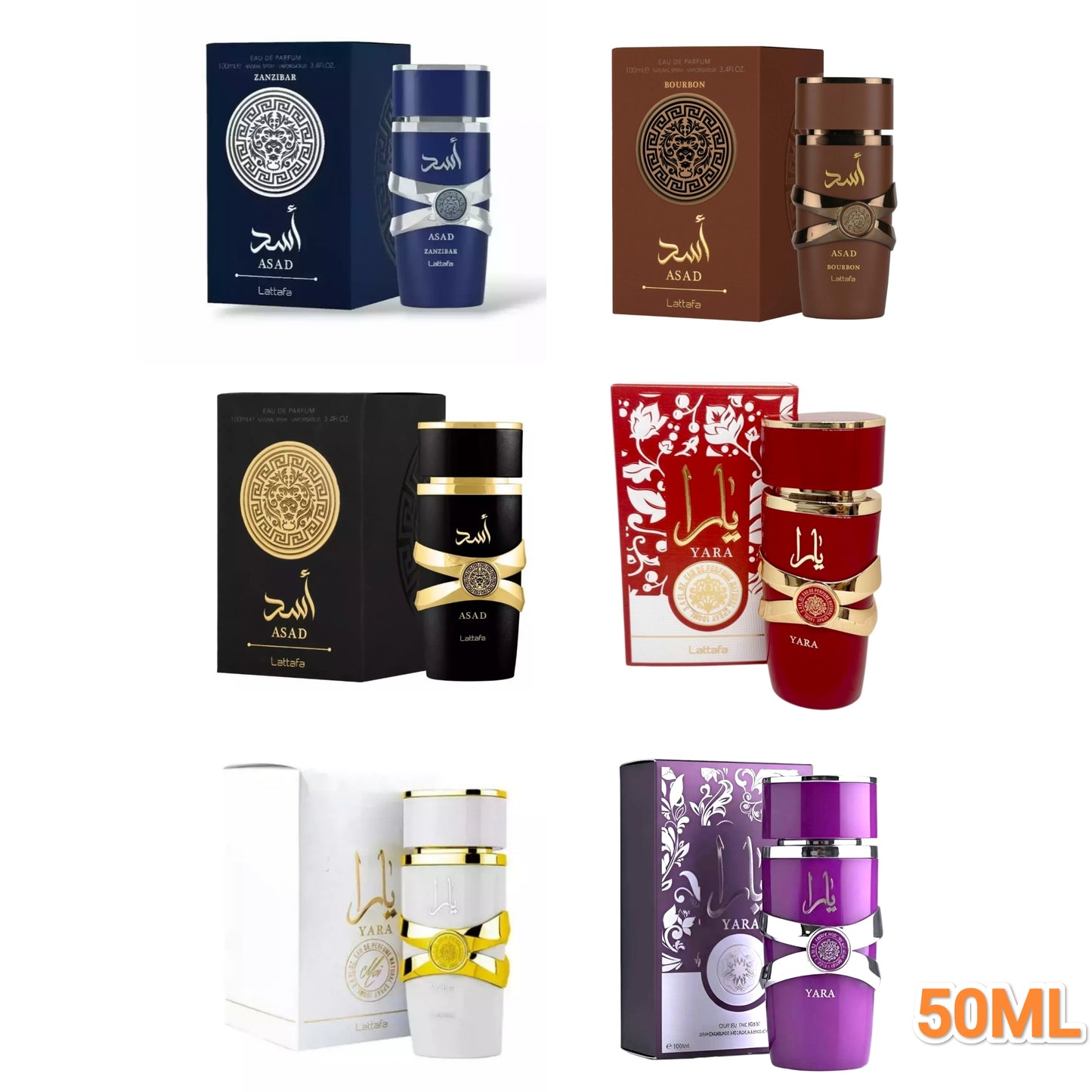 Perfumes Árabes 50ML Lattafa ASAD YARA Nature 2441