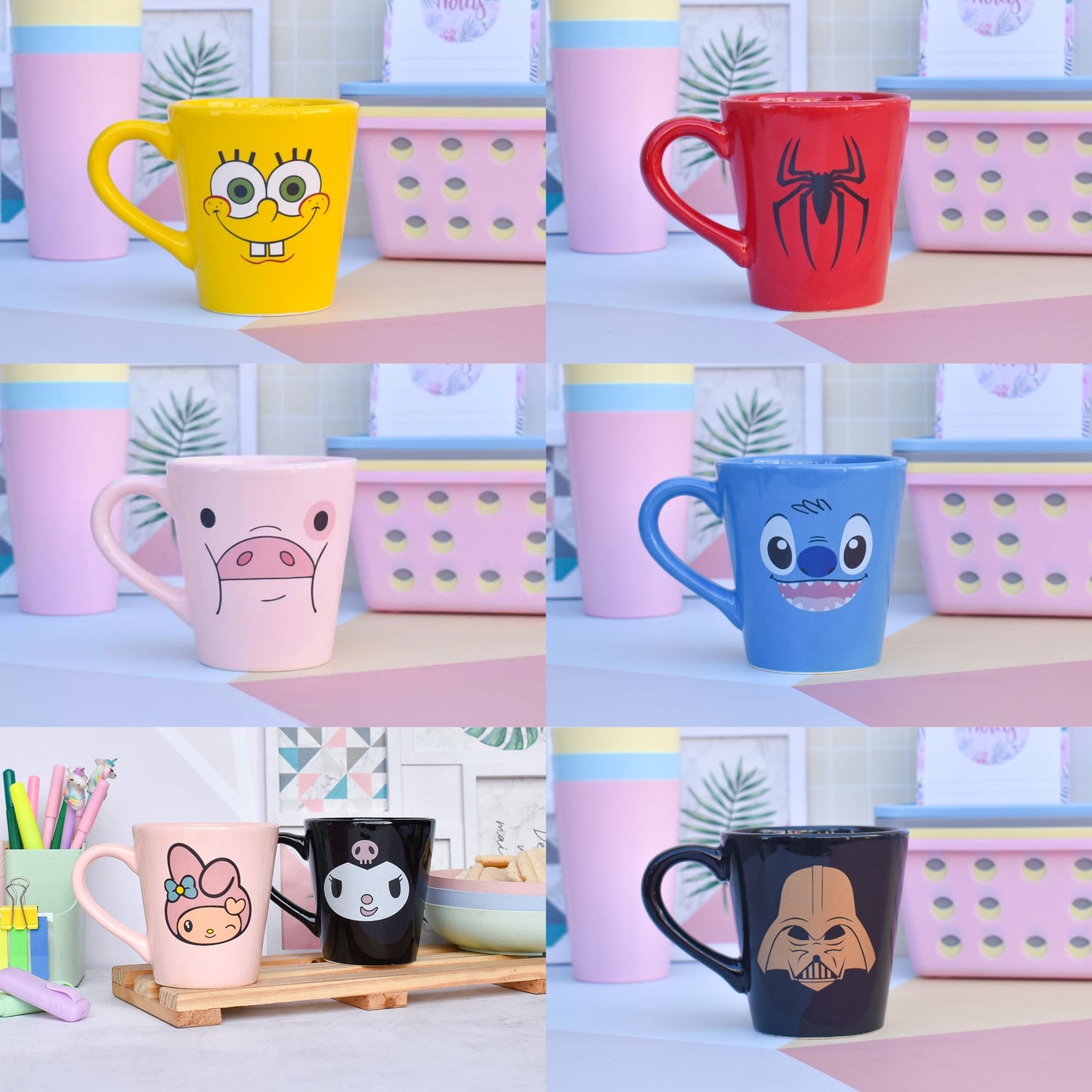 Taza Ceramica Con Dibujo Diseño Personaje Infantil 24302