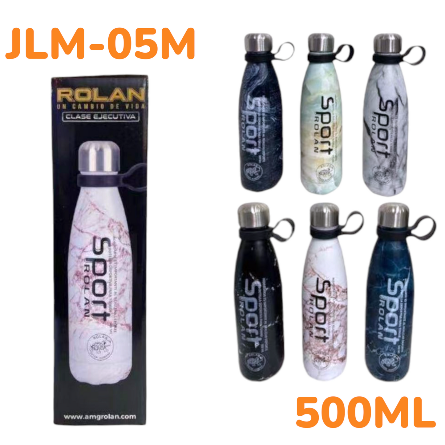 Botella Termica Deportiva Acero 500ML Rolan JLM-05M