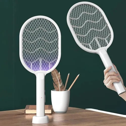 Raqueta Mata Mosquitos Con Lampara Recargable USB M2038