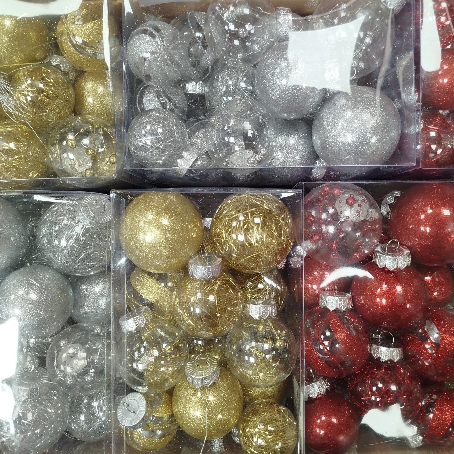 Cajita De 22 PCS Bolas Navideñas Con 7/6/5CM Surtido 4956349