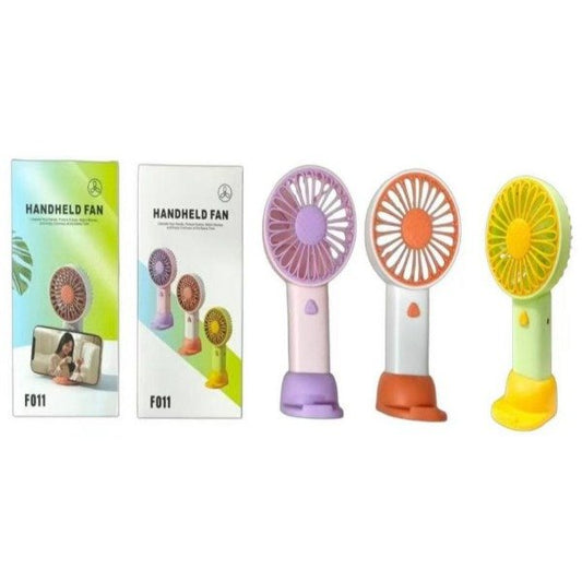 Ventilador De Mano Portátil Recargable USB Con Soporte De Celular F011